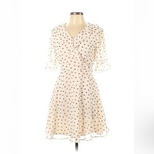 Fansilanen Chiffon heart polka dot dress Large